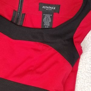 Alyn Paige New York Red & Black Dress Size 3/4